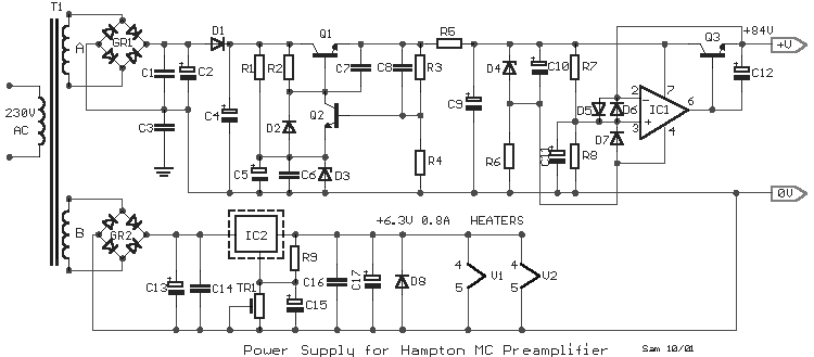 Hampton MC Power supply schematic